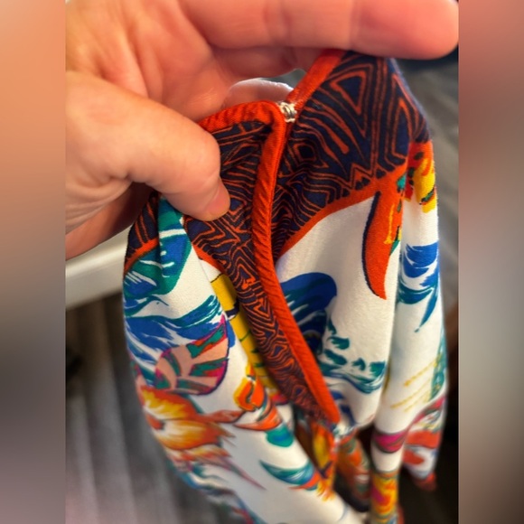 Flying Tomato Multicolor Floral Kimono medium boho colorful wrap long flowy - Picture 10 of 12